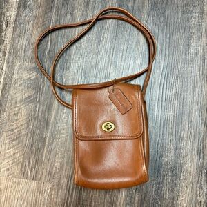 Coach Vintage Chestnut Leather Crossbody Purse